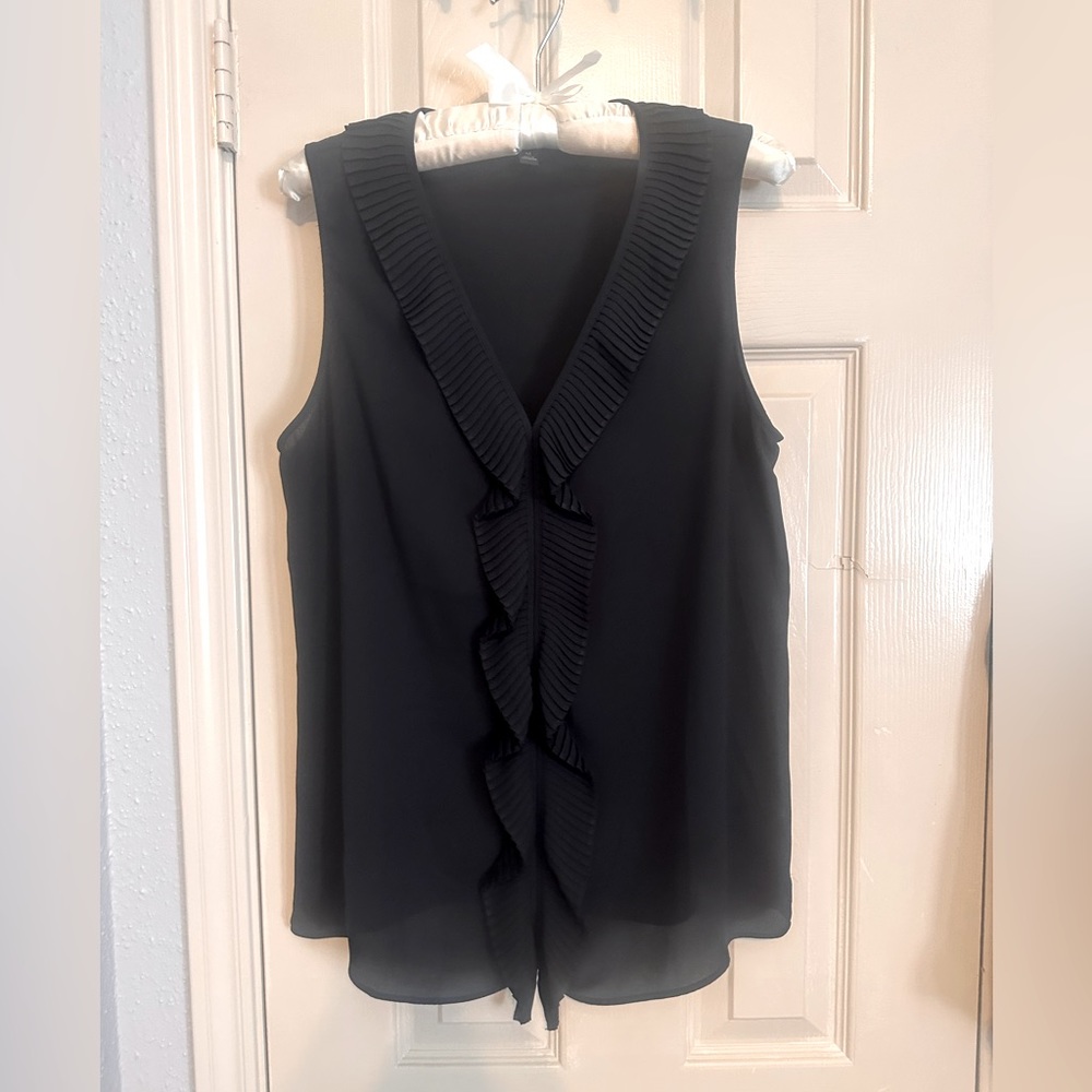 Navy Blue Banana Republic sleeveless blouse